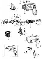 BLACK & DECKER PL10 HAMMER DRILL (TYPE 1) Spare Parts