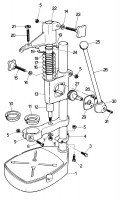 BLACK & DECKER P9101 DRILL STAND (TYPE 1) Spare Parts