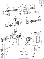 DEWALT DW500 DRILL (TYPE 1) Spare Parts