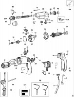 DEWALT DW500 HAMMER DRILL (TYPE 2) Spare Parts