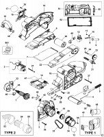 BLACK & DECKER XTA80E BELT SANDER (TYPE 1-2) Spare Parts