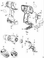 BLACK & DECKER XTC12IK IMPACT WRENCH (TYPE 1) Spare Parts