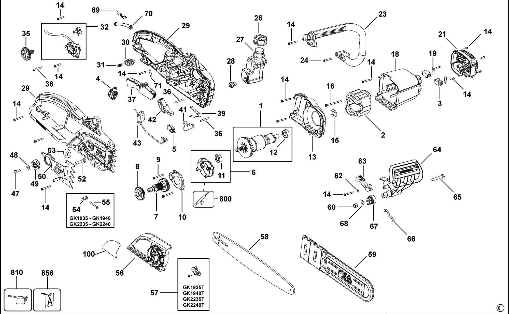 Black Decker 550Ka Parts Rt550Ka Parts List JKNY