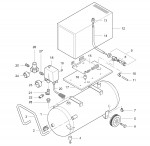 DRAPER 05640 LOW NOISE AIR COMPRESSOR SPARE PARTS