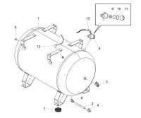 Draper DA270/580S 05642 Low Noise Air Compressor Spare Parts