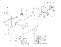 Draper DA50/400TV 05643 Twin Air Compressor Spare Parts