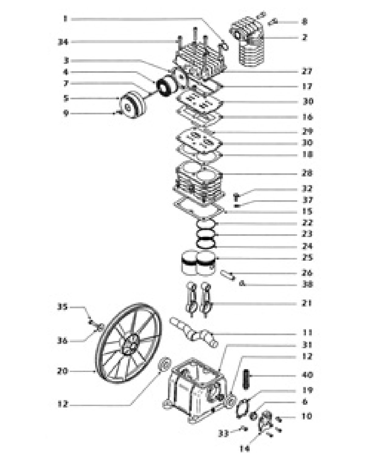 Draper Da150/400d 09533 Air Compressor Spare Parts SPARE_09533 from