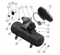 Draper DA150/400/SS 09534 air compressor Spare Parts