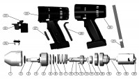 Draper CIW18LI 13510 1/2\" Sq. Dr. Cordless Impact Wrench Spare Parts