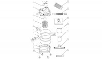 Draper WDV20ASS 13785 wet & dry vacuum cleaner Spare Parts