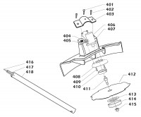 Draper GTA1 14161 Brush Cutting Attachment Spare Parts