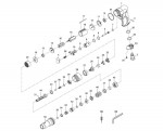 Draper 5240PRO 14193 Pistol Grip Air Screwdriver Spare Parts