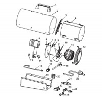 Draper PSH50 17681 Propane Space Heater Spare Parts