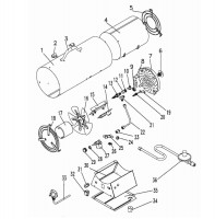 Draper PSH85SS 17684 Propane Space Heater Spare Parts