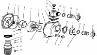 Draper PWP51 24578 500L/min Petrol Water Pump Spare Parts