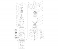 Draper CH500B 25360 750W 230V Stainless Steel Body Submersible Water Pump with Float Switch Spare Parts