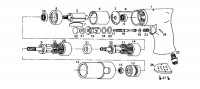 Draper 4273 27025 Air drill with 13mm chuck Spare Parts