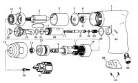 Draper 27634-TJ2LD 27026 Reversible air drill Spare Parts