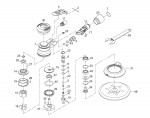 Draper 4416A 28832 150mm Dual action air sander Spare Parts