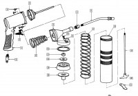 Draper 4297 33785 air grease gun Spare Parts