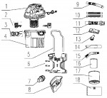 Draper WDV18 36313 15000W 230V 18L Wet &Dry Vacuum Cleaner Spare Parts