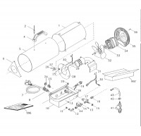 Draper PSH33 37906 Space Heater Spare Parts