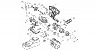 Draper CHD183V2K 41426 18V 3-Speed Combi Drill Spare Parts