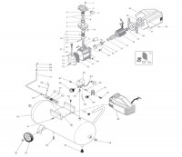 Draper DA50/245 43037 50L Air Compressor Spare Parts