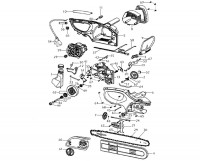 Draper CS20401B 45542 2000W 400mm Chainsaw Spare Parts