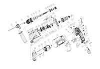 Draper HD1150VK 45808 1050W Hammer Drill Spare Parts