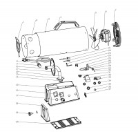 Draper PSH15C 47100 Propane Space Heater Spare Parts