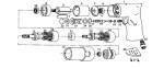Draper 4274K 51677 Air Drill With 13mm Chuck Spare Parts
