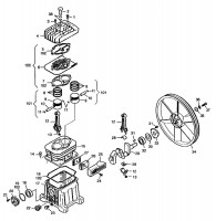 Draper DA100/15BLA 54277 Assembly Drawing Spare Parts