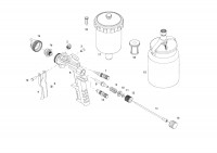 Draper HVLP2 54436 HVLP SPRAY GUN Spare Parts