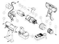 Draper CRD12V 54442 12V CORDLESS ROTARY DRILL Spare Parts