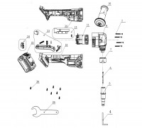 Draper D20NS1700 55742 NIBBLER Spare Parts