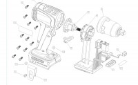 Draper XP20IW1/2.300 55929 IMPACT WRENCH Spare Parts