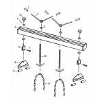 Draper ES500 61033 ENGINE/GEAR BOX SUPPORT 500g Spare Parts