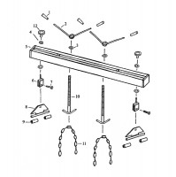 Draper ES500 61033 ENGINE/GEAR BOX SUPPORT 500g Spare Parts