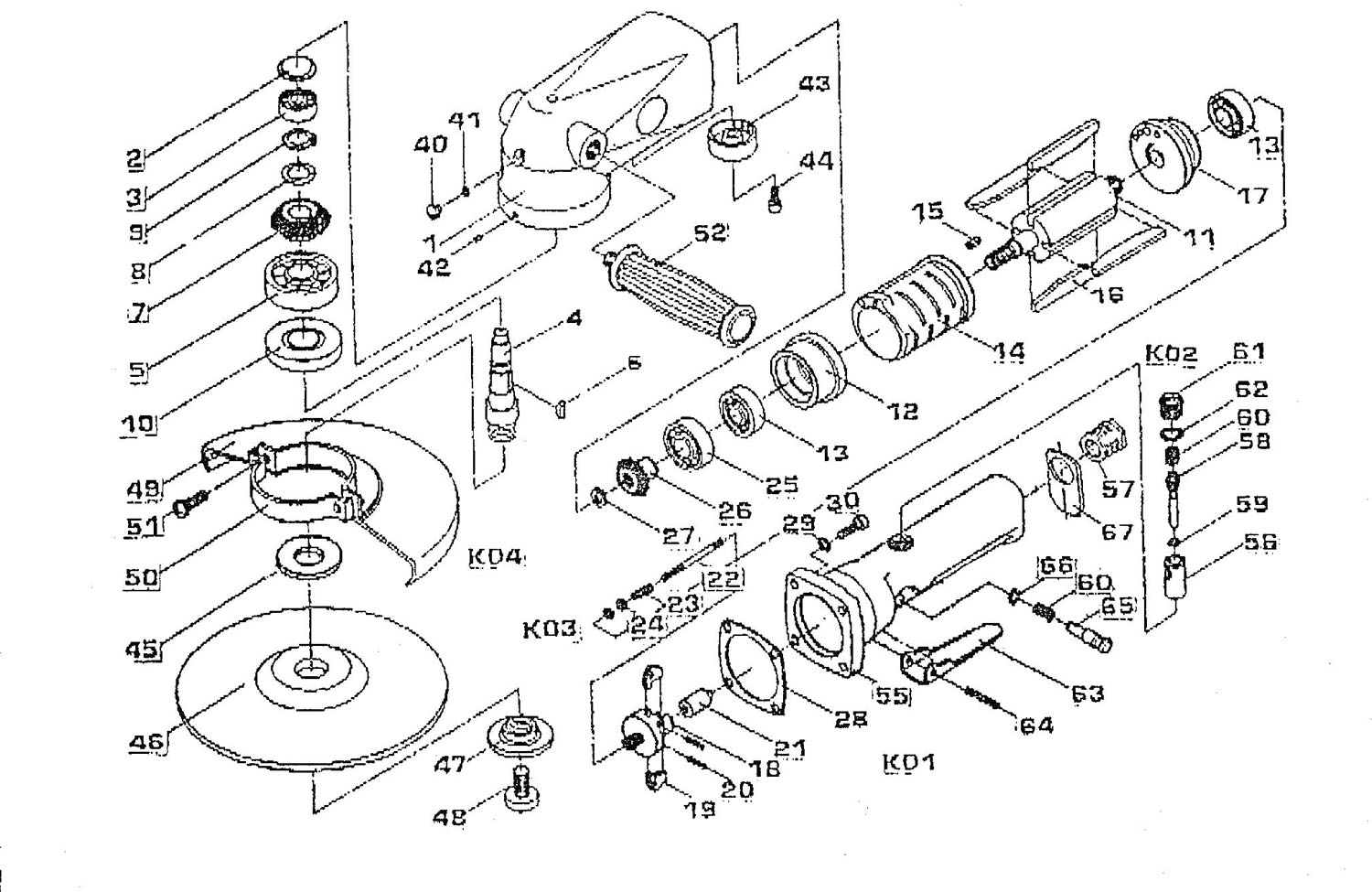 Angle Grinder Replacement Parts Reviewmotors.co