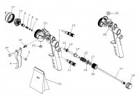 Draper HVLP2A 68094 Air spray gun Spare Parts