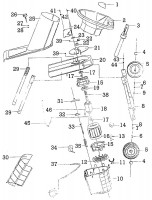 Draper GS2400 69673 Garden Shredder Spare Parts