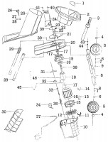 Draper GS2400 69673 Garden Shredder Spare Parts