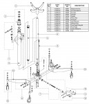 Draper TJ600 600kg Transmission Jack Spare Parts