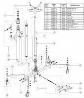 Draper TJ600 600kg Transmission Jack Spare Parts