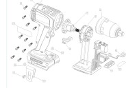 Draper XP20IW3/8.250 79896 Impact Wrench Spare Parts