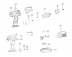 Draper CD20LI(EU) 82799 18V Li-ion Cordless Hammer Drill Spare Parts