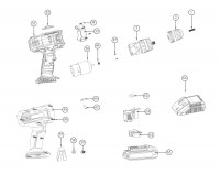 Draper CD20LI(EU) 82799 18V Li-ion Cordless Hammer Drill Spare Parts