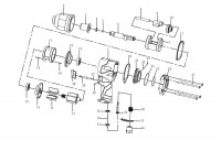 Draper SFAI12/16 83423 1/2\" Square Drive Composite Body Air Impact Wrench & Ratchet Kit Spare Parts