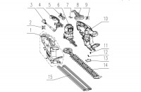 Draper HT5002(FOB) 84744 500W Hedge Trimmer Spare Parts